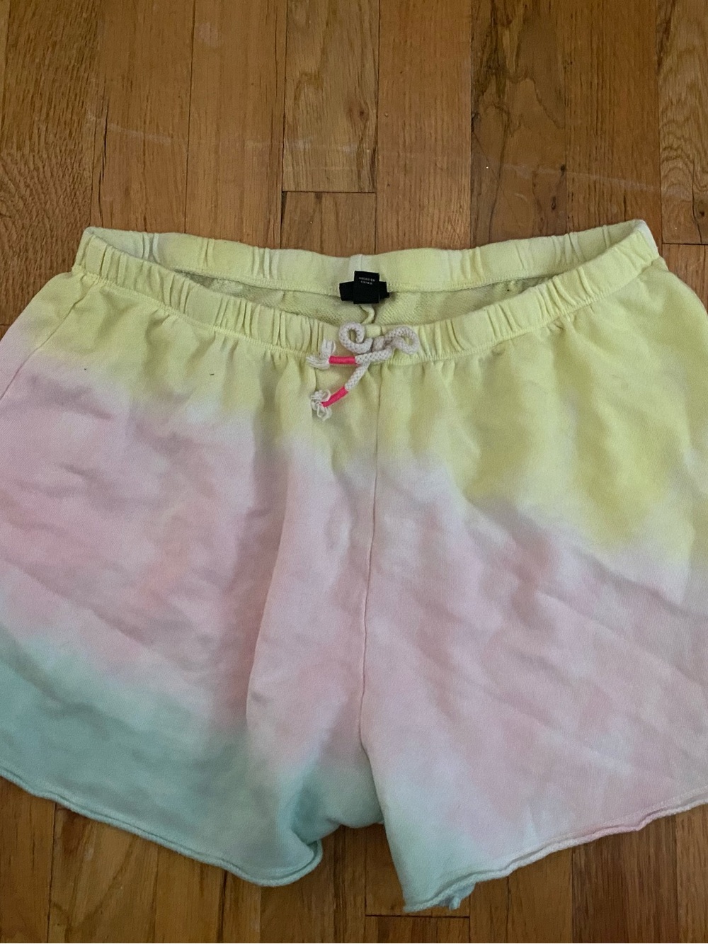 Athletic Works Pastel Tie-Dye Athletic Shorts - Yellow, Pink, Mint